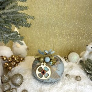 Χειροποιητο Κεραμικο Ροδι - Misty Teal