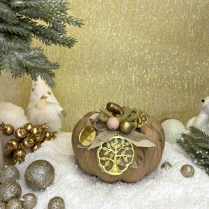 Κεραμική κολοκύθα γούρι - Μόκκα