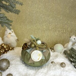 Χειροποιητο Κεραμικο Ροδι - Olive