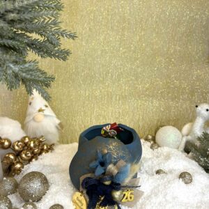 Χειροποίητο Κεραμικό Ρόδι Φοντανιέρα - Μπλε