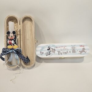 ΠΑΣΧΑΛΙΝΗ ΛΑΜΠΑΔΑ Disney Mickey Little Prince ΣΕ ΞΥΛΙΝΗ ΚΑΣΕΤΙΝΑ